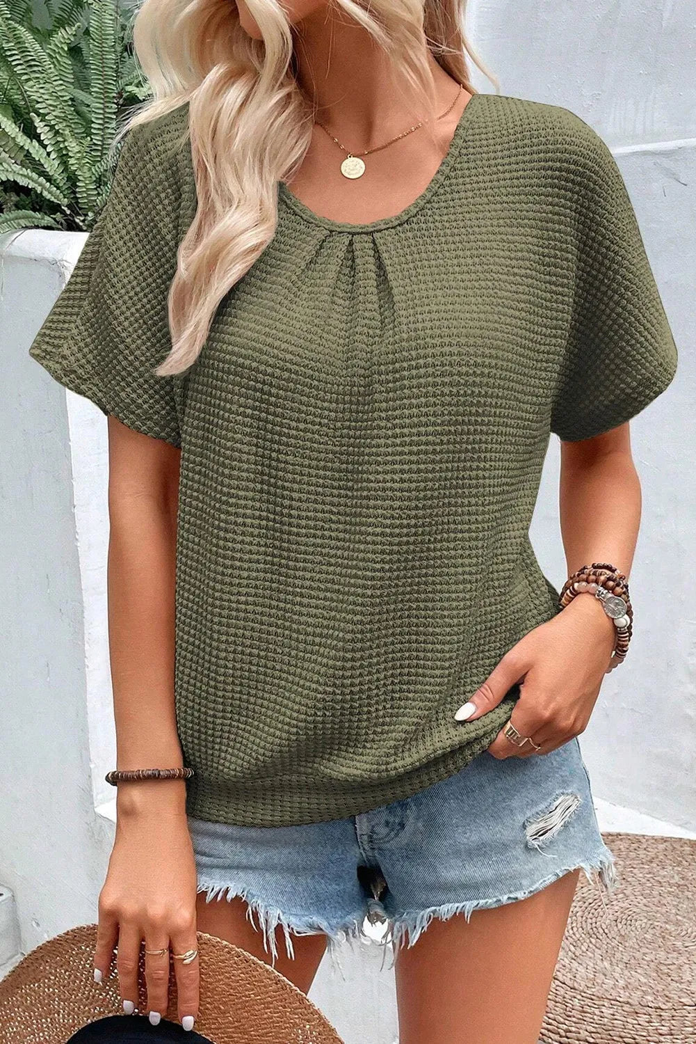 Round Neck Short Sleeve T-Shirt