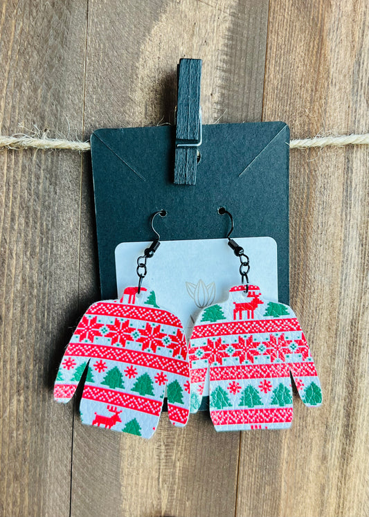 Ugly Christmas Sweater Earrings