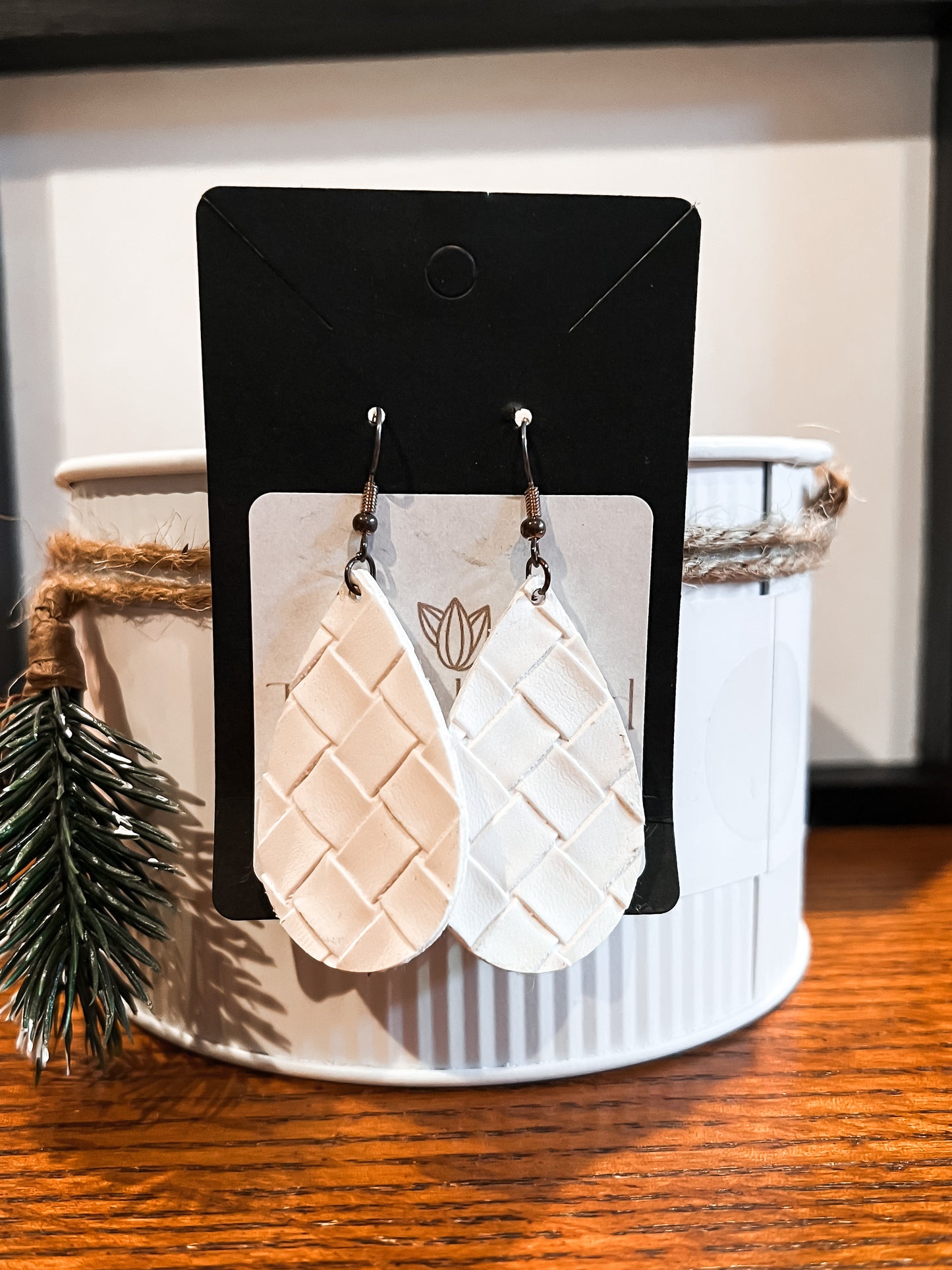 Double Sided Textured Earrings