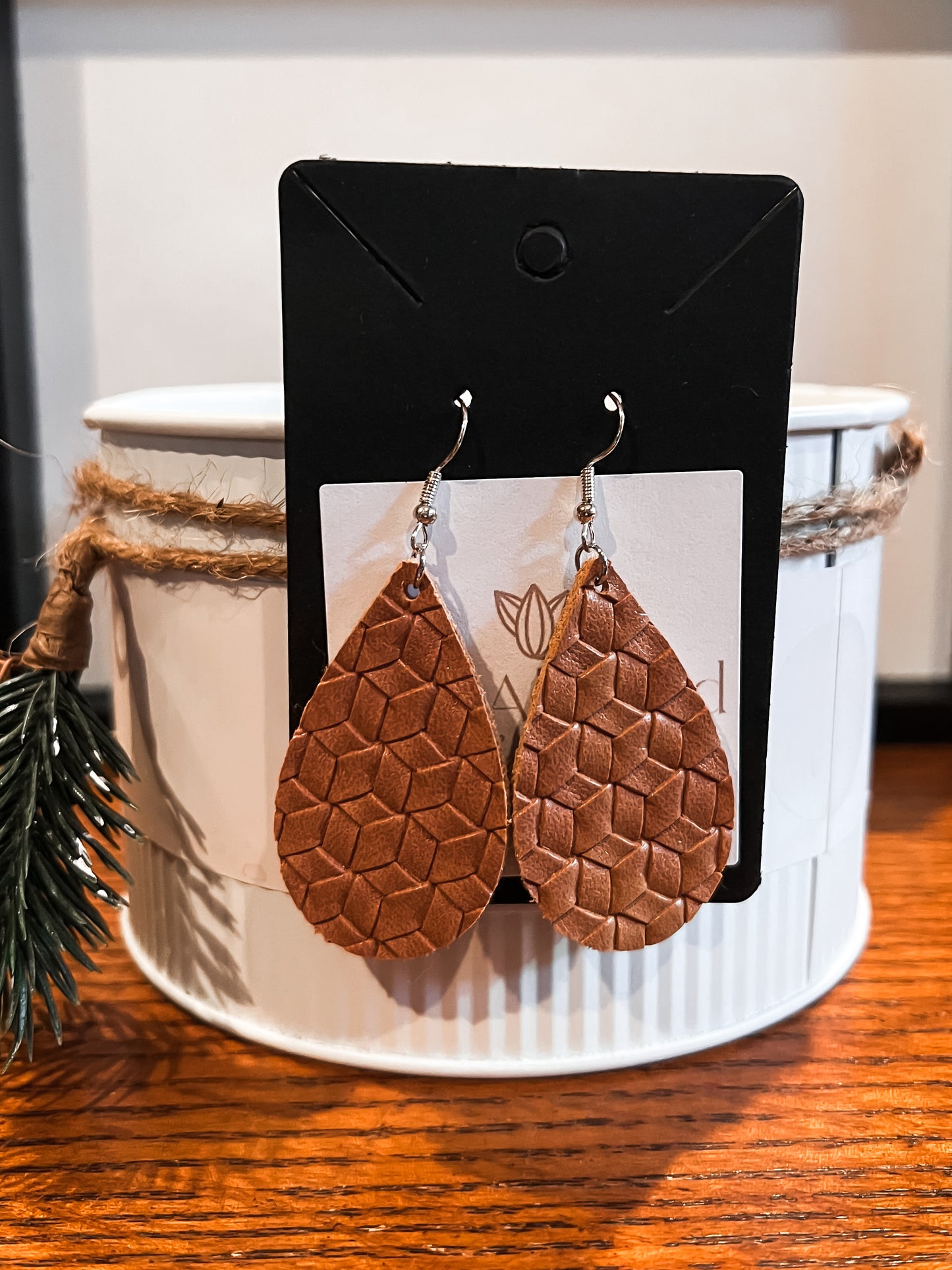 Double Sided Textured Earrings