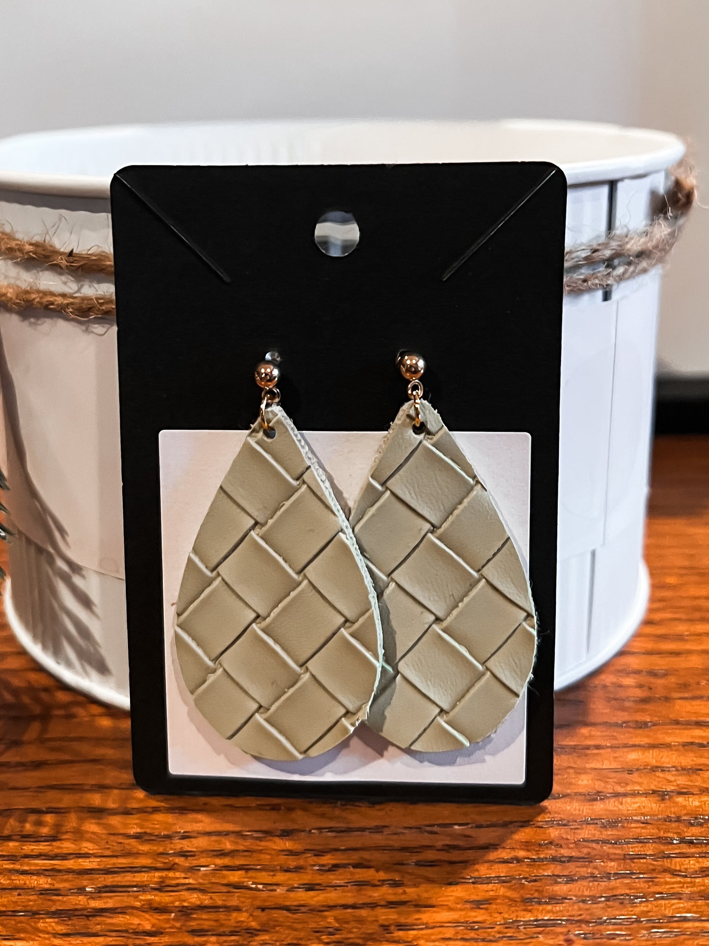 Double Sided Textured Earrings