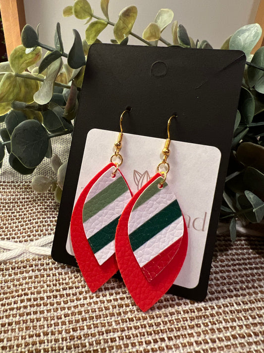 Faux Leather Earrings