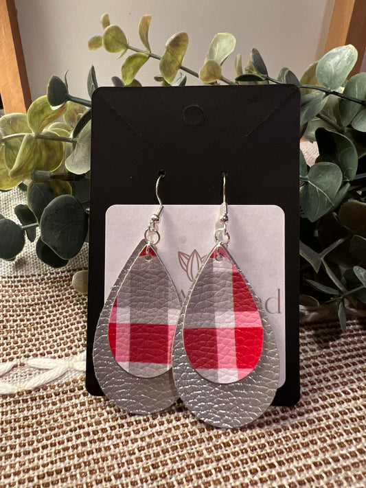 Faux Leather Earrings