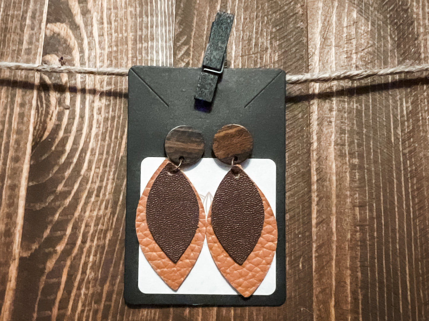 Faux Leather Earrings