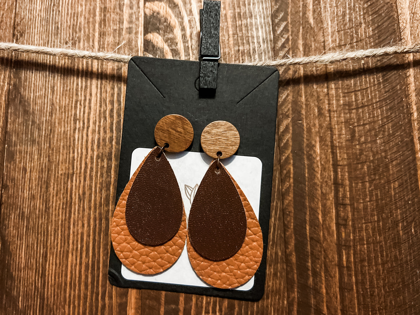 Faux Leather Earrings