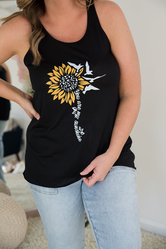 You Are My Sunshine Sunflower Tank