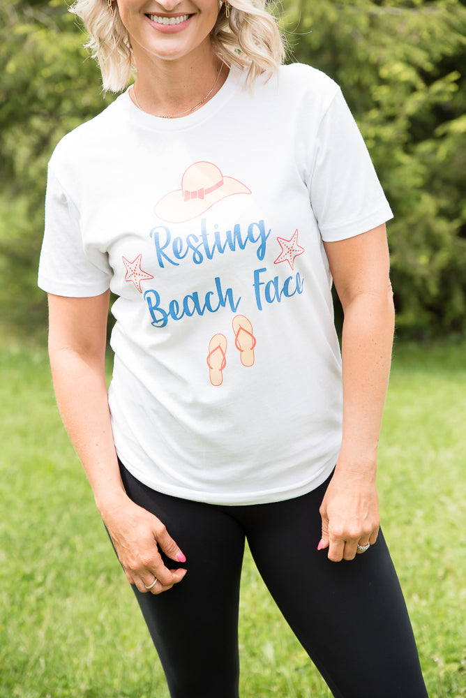 Resting Beach Face Graphic Tee